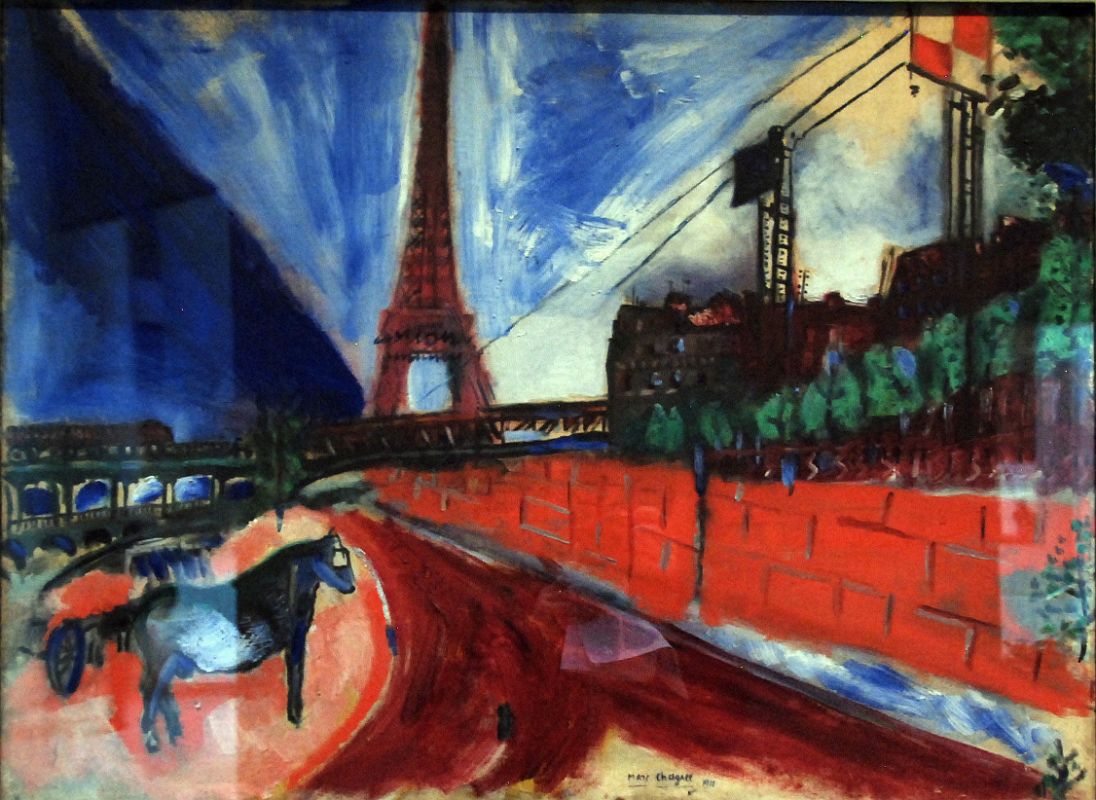 07 Le Pont de Passy et la Tour Eiffel - Marc Chagall 1911 - Robert Lehman Collection New York Metropolitan Museum Of Art